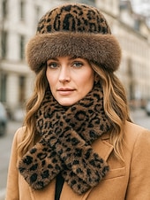 voordelige Dameshoeden-Dames Pluche hoed Hoedaccessoires Nepbont Elegant Vintage Modieus Herfst Winter