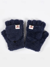 お買い得  レディース手袋-女性用 手袋 ニット ソリッドカラー クリスマス あたたか かわいいスタイル