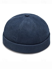 Недорогие Женские шляпы-мужская вельветовая шапка-бини с регулируемым ремешком, ретро-матросская шапка в нескольких цветах, теплая зимняя шапка для рождественских нарядов, уличной одежды и повседневной носки