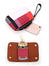 זול תיקי יד-סט תיקי יד משובצים לחג המולד לנשים, עשוי דמוי עור צבעוני, תיק יד אופנתי, תיק צד, ארנק וכיס, מושלם למתנה לחג ולמסיבת חג המולד