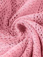 billiga Enkla blusar-Dam Skjorta Dressiga toppar Ihålig Knappar Slät Elegant damer Stylish Långärmad V-hals Vanliga toppar Dagligen Arbete Helgdag Vit Rodnande Rosa Rubinrött Aprikos Vår Höst