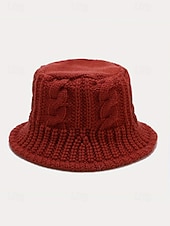 abordables Chapeaux pour femmes-Chapeau bob en tricot de Noël pour femme, chapeau d'hiver en tricot torsadé chaud pour femme, bonnet doux et confortable pour les vacances, les vêtements d'extérieur et décontractés