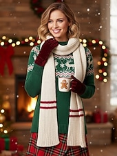 levne Vánoční doplňky-Dámské vánoční sametové rukavice – silné a teplé, měkké na dotek, ideální jako vánoční dárky a zimní módní doplňky