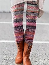 Pentru femei Jambiere Vacanță Epocă Modă Lungime totală Talie Înaltă Grafic Geometric Abstract Imprimare Termic cald Απαλό Respirabil Strech Oficial În aer liber Vacanță Galben Roșu-aprins Albastru ieftine imprimare florală-Pentru femei Jambiere Vacanță Epocă Modă Lungime totală Talie Înaltă Grafic Geometric Abstract Imprimare Termic cald Απαλό Respirabil Strech Oficial În aer liber Vacanță Galben Roșu-aprins Albastru