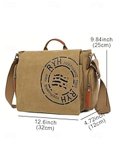 levne Pánské tašky-Pánská plátěná taška přes rameno s velkou kapacitou, vintage crossbody brašna na notebook, knihy a cestování