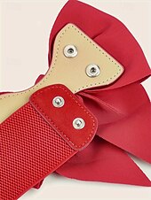abordables Ceinture pour femme-Ceinture élastique à nœud pour femme, élégante et confortable pour les robes, accessoire de Noël parfait en plusieurs couleurs