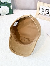 economico Cappelli da uomo-berretto da uomo in pelle scamosciata: cappello da baseball in morbido tessuto, elegante e comodo, con cinturino regolabile, perfetto per uscite informali e attività all'aperto