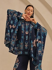  Blusa feminina chiffon étnico floral colocação havaiana estampa grande gola redonda casual férias primavera verão outono