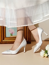 Недорогие Классические насосы-Женские туфли-лодочки из атласа цвета шампанского на высоком каблуке — туфли с острым носком и отделкой из ленты для свадеб &amp;коктейльные вечеринки
