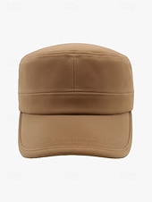 economico Cappelli da uomo-berretto da uomo in pelle scamosciata: cappello da baseball in morbido tessuto, elegante e comodo, con cinturino regolabile, perfetto per uscite informali e attività all'aperto
