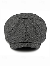 halpa Naisten hatut-Miesten jouluinen kalanruotokuvioinen newsboy-lippis, vintage-villasekoitteinen litteä lippis klassisella 8-paneelisella muotoilulla, monivärinen gatsby-tyylinen hattu talveksi, lomalle ja vapaa-aikaan