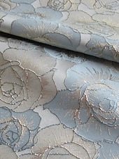 baratos Vestidos de Festa em A-Linha A Longo Vestidos de noite Vestido de Baile Vestido formal Elegante Vintage Manga Curta Colarinho de Camisa Casamento Formal Fibra Sintética com Estampa floral Fenda Bolsos