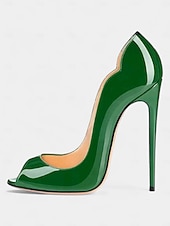 preiswerte Peep Toe Pumps-Damen Pumps mit goldenem Peep Toe und hohem Absatz, elegante Partyschuhe mit metallischem Stilettoabsatz für Weihnachtsfeiern, Abendveranstaltungen &amp;formelle Anlässe