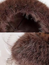 voordelige Dameshoeden-Dames Pluche hoed Hoedaccessoires Nepbont Elegant Vintage Modieus Herfst Winter