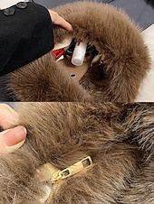 billiga Julpåsar-Damaxelväska i fuskpäls, mjukt plyschmaterial, elegant luffarmodell för julfester, finns i flera färger