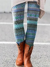 Pentru femei Jambiere Vacanță Epocă Modă Lungime totală Talie Înaltă Grafic Geometric Abstract Imprimare Termic cald Απαλό Respirabil Strech Oficial În aer liber Vacanță Galben Roșu-aprins Albastru ieftine imprimare florală-Pentru femei Jambiere Vacanță Epocă Modă Lungime totală Talie Înaltă Grafic Geometric Abstract Imprimare Termic cald Απαλό Respirabil Strech Oficial În aer liber Vacanță Galben Roșu-aprins Albastru