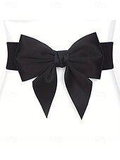 abordables Ceinture pour femme-Ceinture élastique à nœud pour femme, élégante et confortable pour les robes, accessoire de Noël parfait en plusieurs couleurs