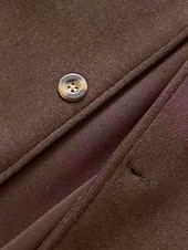 billige Trenchcoat for menn-Herre Ytterfrakk Trenchcoat Lang trenchcoat Feriereise Daglig Høst Vinter Polyester Vindtett Yttertøy Klær Mote Klassisk عادي Lomme Knaphul Enkeltkneppet