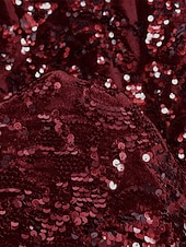 billiga Mermaid kvällsklänningar-Sjöjungfru trumpet Golvlång Pärlbroderad Formell klädsel Klänning för brudens mor Balklänningar Kvälls klänningar Balklänning Formell klädsel Elegant glittrande Kändis Stil Långärmad Över axeln