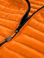baratos Blusões e Parkas para Homem-Homens Casaco de inverno Casaco puffer Jaqueta acolchoada Bolsos Poliéster Férias Roupa Diária Encontro Padrão Moda Casual Confortável Térmico / Quente Outono Inverno Cor Sólida / Simples Preto