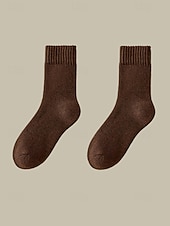 economico Guanti da uomo-calzini da uomo foderati in pile di cotone: calzini termici caldi e morbidi per l'inverno, le attività all'aperto e il comfort quotidiano