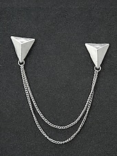 Недорогие Мужские галстуки и бабочки-Мужские рождественские булавки для воротника из сплава – элегантные дизайны в виде оленей с золотыми цепочками, идеально подходят для праздничных вечеринок, торжеств и зимних праздников