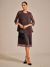  Dam Axelryckningar Plisserad Volang Glitter Elegant party Stylish Skorstenskrage Vanliga toppar Kvällsfest Bröllopsgäst Vin Sommar Vår Höst