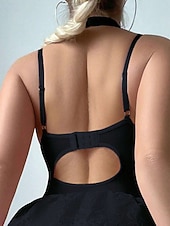 billiga Sovtoppar och underdelar till dam-Dam Sexiga underkläder Sexiga kroppar Spets Öppen ryggNightwearPolyester Utomhus Semester Hem Solid färg Mode söt stil Ljusblå Svart Vit Rodnande Rosa Marinblå Vår &amp; sommar Höst vinter