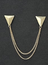 Недорогие Мужские галстуки и бабочки-Мужские рождественские булавки для воротника из сплава – элегантные дизайны в виде оленей с золотыми цепочками, идеально подходят для праздничных вечеринок, торжеств и зимних праздников