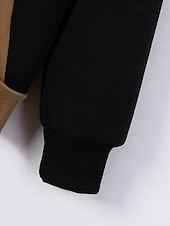 Недорогие Повседневные куртки-Муж. Легкая куртка Повседневная куртка Повседневные на открытом воздухе Карман Весна Осень Контрастных цветов Уличный стиль Стиль Воротник-стойка Обычная