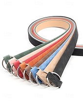 levne Dámský pásek-Dámský vánoční pásek z umělé semiše – měkký a stylový, dostupný v několika barvách, ideální pro zimní svátky a slavnostní příležitosti