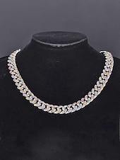 Недорогие Мужские украшения-мужское рождественское ожерелье с камнями из сплава и циркония, разных цветов, идеально подходит для праздничного образа и в качестве подарка