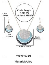 halpa Naisten kaulakoru-Naisten boheemi kerrostettu riipuskaulakoru ja roikkuvat korvakorut – hohtava simpukkakuvio, näyttävä koru rentoon ja juhlaan.