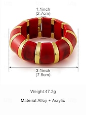 billige Damearmbånd-Dame Armbånd Akryl Legering Bohemsk Fritid Valentinsdag