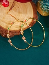 halpa Naisten korvakoru-Naisten jouluiset rusettikorvakorut kimaltelevalla punaisella viimeistelyllä, juhlava lomakoru joulujuhliin, lahjaidea