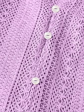 billiga Enkla blusar-Dam Skjorta Dressiga toppar Ihålig Knappar Slät Elegant damer Stylish Långärmad V-hals Vanliga toppar Dagligen Arbete Helgdag Vit Rodnande Rosa Rubinrött Aprikos Vår Höst