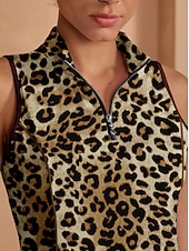 olcso Golf ruhák-Női golfruha Barna Ujjatlan Ruhák Női golffelszerelések ruhák ruhák, ruházat