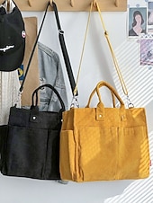 billiga Hand- och toteväskor-Dammanchesterväska med flera fickor, avslappnad vintage-axelväska, axelväska med stor kapacitet för dagligt bruk, arbete, resor och shopping