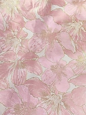 ジャカードブロケード フローラル Aラインイブニングガウン ドレス フォーマルウェディングゲスト フロアレングス 長袖 Vネック ベルト ナイロン スリットポケット お買い得  Aラインのイブニングドレス-ジャカードブロケード フローラル Aラインイブニングガウン ドレス フォーマルウェディングゲスト フロアレングス 長袖 Vネック ベルト ナイロン スリットポケット