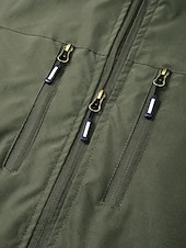 halpa Miesten kalastusliivi-Miesten Liivi Gilet Kalastusliivi ulko- Päivittäin Muoti Vapaa-aika Kevät Syksy Vetoketju Tasku Polyesteri Mukava Tavallinen Yksirivinen yksi nappi Stand-kaula-aukko Normaali Musta Viini Armeijan