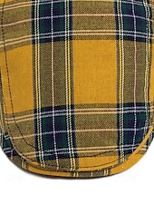 abordables Chapeaux pour femmes-Casquette plate en coton tartan pour homme, idéale pour Noël – plusieurs coloris disponibles, élégante et confortable, parfaite pour les tenues de fêtes.