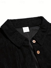 preiswerte Lässige Jacken-Herren Hemdjacke Cordjacke Freizeitjacke Urlaub Täglich Atmungsaktiv Tasche Frühling Herbst Einfach Mode Klassisch Revers Regulär Schwarz Braun Beige Jacken