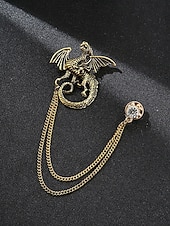 halpa Miesten solmiot ja rusetit-Miesten jouluinen rintaneula, jossa peura-, lohikäärme-, leijona- ja kruunuaiheet, metalliseosmateriaalia, juhlavia asusteita juhliin ja lahjoihin, useita kuvioita