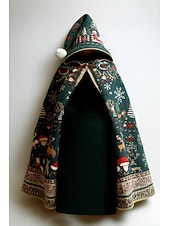 Dámské Neformální bunda Plášť / pláštěnky Pohodlné Prodyšné Tisk Vinobraní Na běžné nošení Vánoce Dovolená ulice Ležérní Denní nošení Otevřený vepředu Dlouhé Kapuce Volný Dlouhý rukáv Svrchní oděvy levne Zimní kabáty-Dámské Neformální bunda Plášť / pláštěnky Pohodlné Prodyšné Tisk Vinobraní Na běžné nošení Vánoce Dovolená ulice Ležérní Denní nošení Otevřený vepředu Dlouhé Kapuce Volný Dlouhý rukáv Svrchní oděvy