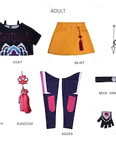  Inspirat de idolul coreean Starul pop Costum Cosplay Peruci Cosplay Costum Cosplay for Fete Pentru copii Crăciun Halloween Zuia Copiilor Comic Con Ținute pentru evenimente școlare Expoziție de Anime