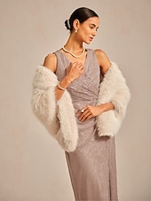 レディース 冬コート 暖かい ショール スカーフ エレガント フォーマル デイリー ラペル オーバーサイズ 半袖 アウターウェア ホワイト 秋 冬 お買い得  冬のコート-レディース 冬コート 暖かい ショール スカーフ エレガント フォーマル デイリー ラペル オーバーサイズ 半袖 アウターウェア ホワイト 秋 冬