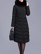 Dam Anorak Bekväm Andningsfunktion Dragkedja Ficka Knappar Pälskrage Ledigt Slät Semester Gata Ledigt Dagliga kläder Dragkedja Lång Huva Normal Långärmad Ytterkläder Svart Vin Rubinrött Vår Höst billiga Vinterparka-Dam Anorak Bekväm Andningsfunktion Dragkedja Ficka Knappar Pälskrage Ledigt Slät Semester Gata Ledigt Dagliga kläder Dragkedja Lång Huva Normal Långärmad Ytterkläder Svart Vin Rubinrött Vår Höst