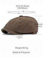 halpa Naisten hatut-Miesten jouluinen kalanruotokuvioinen newsboy-lippis, vintage-villasekoitteinen litteä lippis klassisella 8-paneelisella muotoilulla, monivärinen gatsby-tyylinen hattu talveksi, lomalle ja vapaa-aikaan