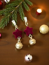 ieftine Cercel de damă-Pentru femei Cercei Picătură Cercei Rotunzi Roșu-aprins Aliaj Crăciun Modă Drăguţ Brad de Crăciun Sonerie Αστέρι