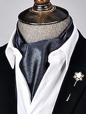 tanie Krawaty i muszki męskie-Męski szalik z imitacji jedwabiu we wzór paisley na Boże Narodzenie – świąteczny prezent, wiele kolorów, elegancki formalny styl na zimowe przyjęcia i uroczystości